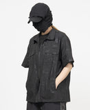 Mar Camo Nylon Short Sleeve Work Shirt
