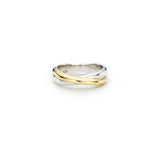 Subni Silver (C) Twist Slim Ring