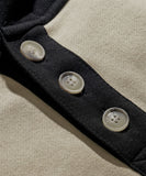 Nomad Two Tone Button Hoodie