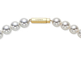 H edition Silver(Y) White Pearl Bead Necklace 8mm