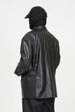 Forem One Button Leather Jacket