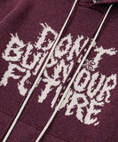 SALE★ Oversized (19)Slogan Wool Knit Hoodie