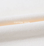 One-tuck cotton wide pants