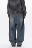 Onic pintuck balloon wide denim