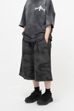 Pintuck Camo Wide Bermuda Pants