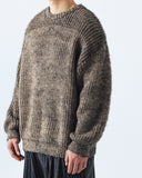 Fluffy Two Tone Mixed Knit