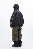 Vichy High-neck Racing Blouson Jacket