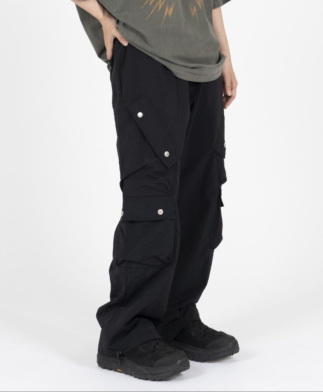 【oan】Gear Diagonal Pocket Nylon Pants oan (オアン) - ギアダイアゴナルポケットナイロンパンツ / Gear