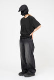 Delia Wave Curve Cut Denim