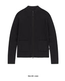 TWO TONE ZIP UP CARDIGAN