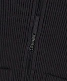 TWO TONE ZIP UP CARDIGAN