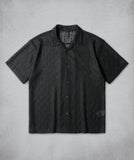 Knit Open Collar Short Sleeve Shirt