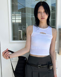 CUTTING CROP SLEEVELESS