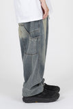 Unraveled Carpenter Banding Denim