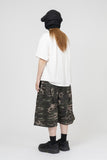 Er camo Pintuck Bermuda Pants