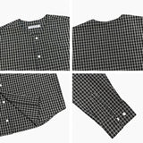 ROUND NECK CHECK SHIRT