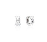 Subni Silver (W) Twist Chunky One-Touch Earrings