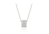 Essence Silver (W) Moissanite Triple Necklace