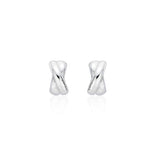 Subni Silver (W) Twist Chunky One-Touch Earrings