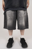 Lunius Washing Denim Half Pants
