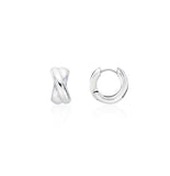 Subni Silver (W) Twist Chunky One-Touch Earrings