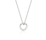 Triple Cut-Out Silver (W) Necklace