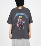 Elec Skeleton Vintage Washing Short Sleeve T-Shirt