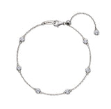 Essence Silver Tennis NEW Station Bracelet