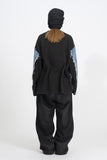 Sis Cut Off Denim Long Sleeve T-Shirt