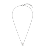 Triple Cut-Out Silver (W) Necklace