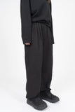 Basic Cotton Two Tuck Wide Pants