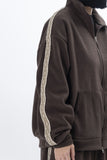 Selma Ethnic Fleece Set-up Track Top