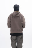 Ard Two Way Pigment Hooded Zip-Up