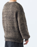 Fluffy Two Tone Mixed Knit