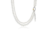 Noailles Silver (C) White Pearl 2WAY Necklace