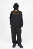 Basic Cotton Two Tuck Wide Pants