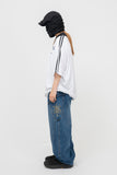 Solari Pocket Wide Balloon Banding Denim