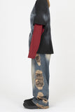 Keren Damage Camo Denim