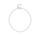 Noailles Silver (C) White Pearl 2WAY Necklace