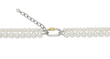 Noailles Silver (C) White Pearl 2WAY Necklace