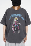 Elec Skeleton Vintage Washing Short Sleeve T-Shirt