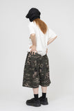 Er camo Pintuck Bermuda Pants