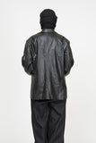 Forem One Button Leather Jacket