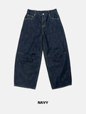 Ar pintuck denim pants