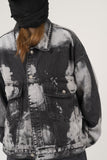 Decolor Dark Blue Denim Jacket