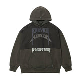 [PBA] Arch Logo Washed Layered Hoodie