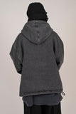 Poche denim hooded jacket