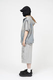 Artless Hooded Denim Vest