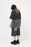 Under Destroyed Pigment Short Sleeve T-Shirt