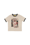 NEVER Ringer Half-Sleeve T-Shirt
